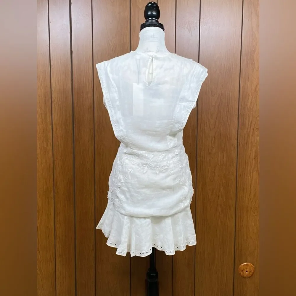 Veronica Beard Kerison Embroidered Minidress szie 8